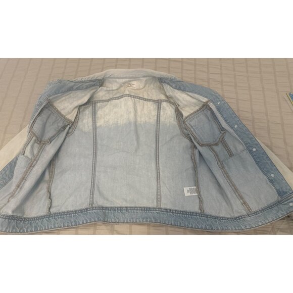 Halogen Bleached-Out Wash Denim Jacket, Size: MP - Picture 6 of 11